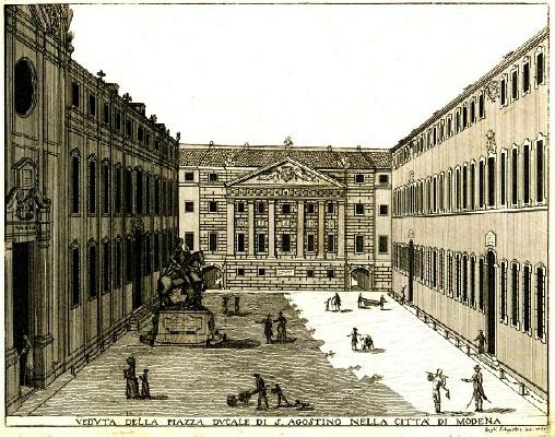 la piazza ducale di S. Agostino a Modena