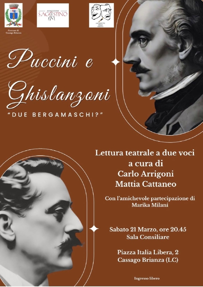 La locandina degli incontri in programma