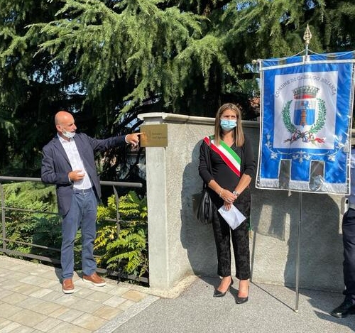 L'inaugurazione della targa del Belvedere sant'Agostino