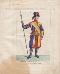Soldato svizzero in bassa uniforme