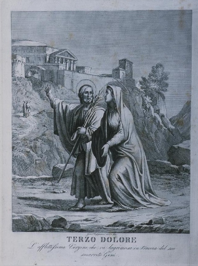 Il Terzo Dolore della Vergine, ideato e inciso da Giuseppe Capparoni