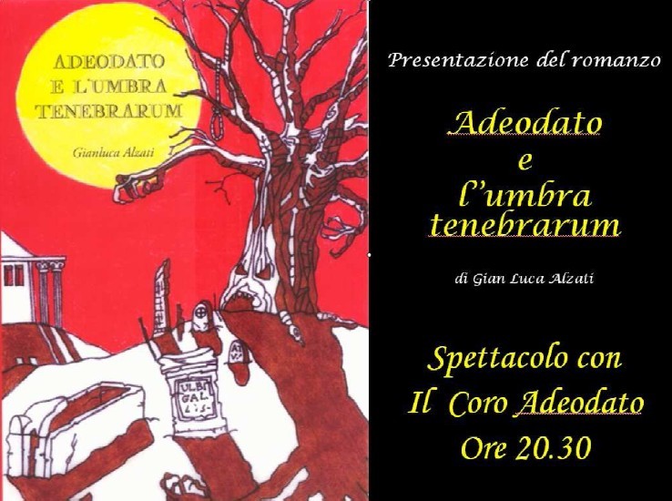 Locandina per la presentazione del libro di Gian Luca Alzati nel corso della serata