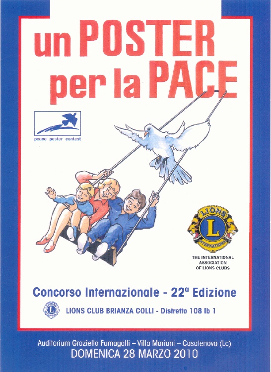 Depliant della manifestazione di premiazione tenuta a Casatenovo