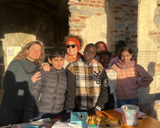 Davanti al porticato del rus Cassiciacum