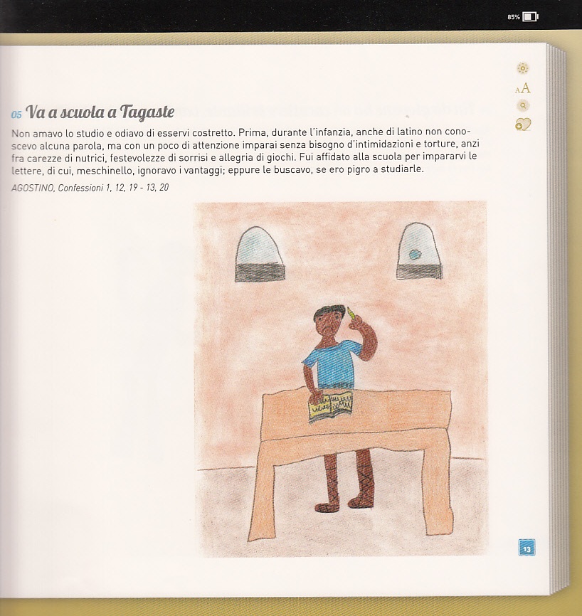 Va a scuola a Tagaste