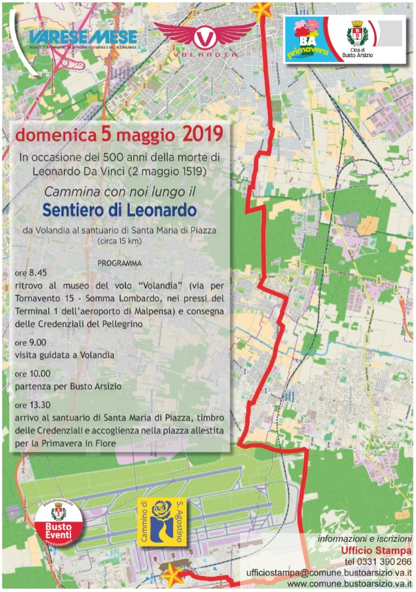 La locandina della tappa del 31 marzo