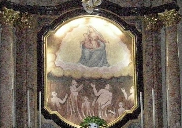 Immagine all'interno del santuario di Ornago