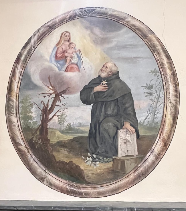 Immagine di san Nicola da Tolentino nella chiesa di san Francesco a Campolasco