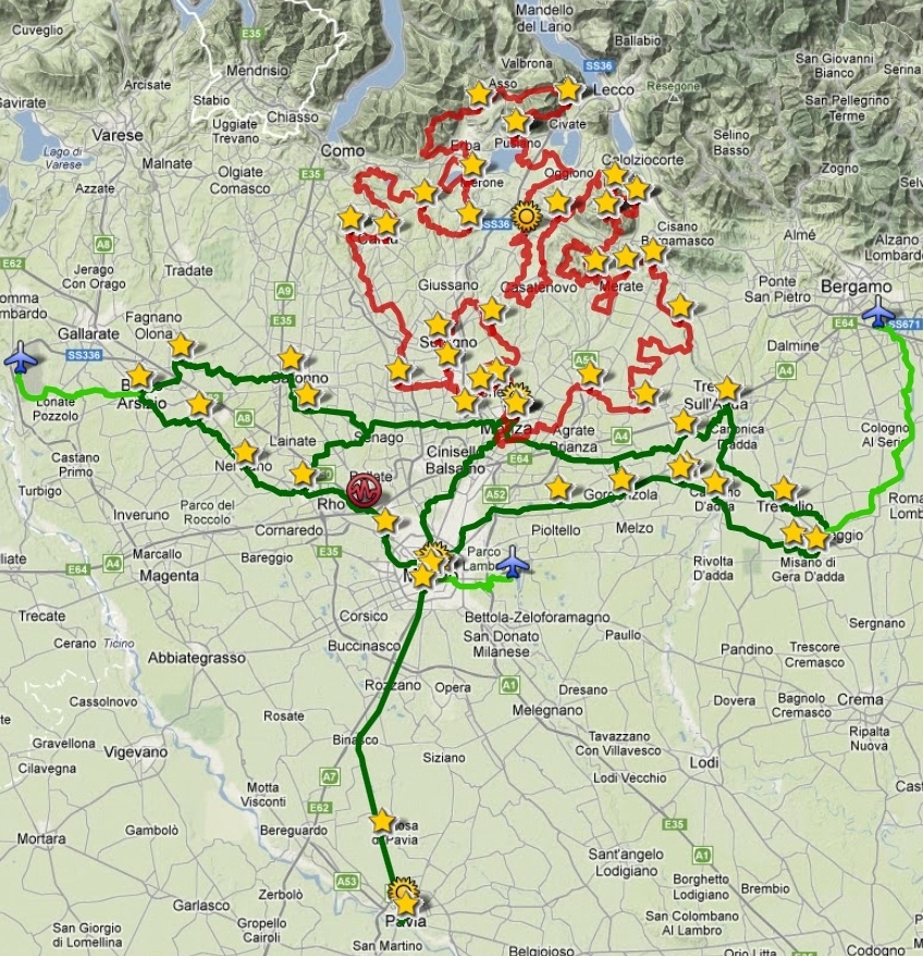 Il nuovo percorso del Cammino di sant'Agostino per l'EXPO 2015
