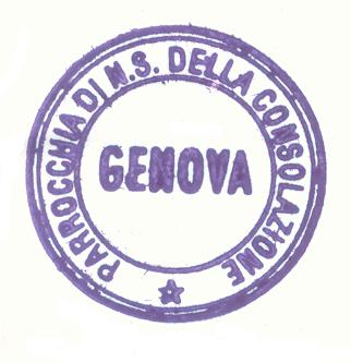 Timbro della chiesa di N. S. della Consolazione
