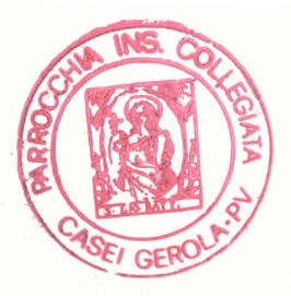 Timbro della chiesa di Casei Gerola