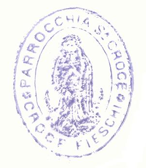 Crocefieschi: timbro della parrocchia