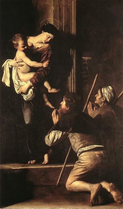 La Madonna dei pellegrini di Caravaggio in Sant'Agostino a Roma