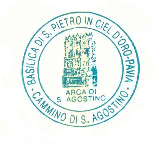 Timbro della basilica di san Pietro in Ciel d'Oro