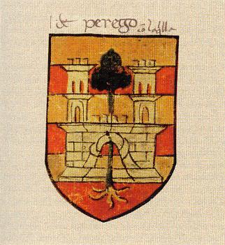 Stemma della famiglia Perego che aveva vasti possedimenti a Oriano nel tardo medioevo