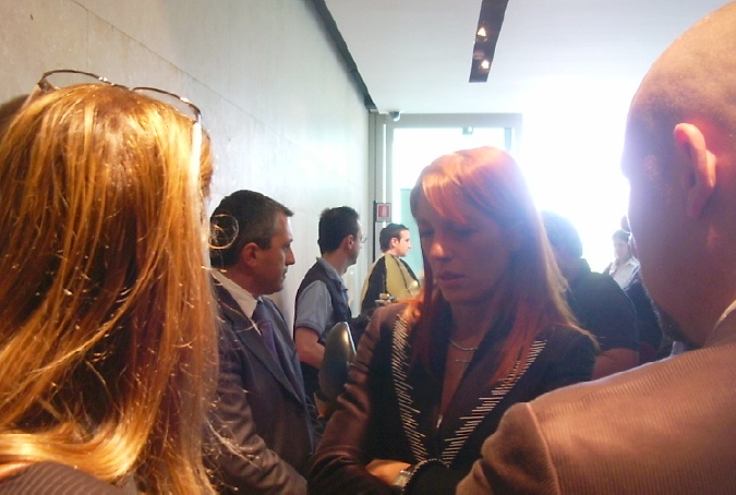 Il Ministro del Turismo on. Michela Brambilla nell'atrio del C-Hotel a Cassago Brianza