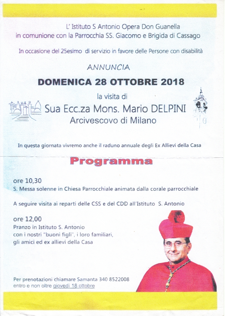 Il volantino della manifestazione