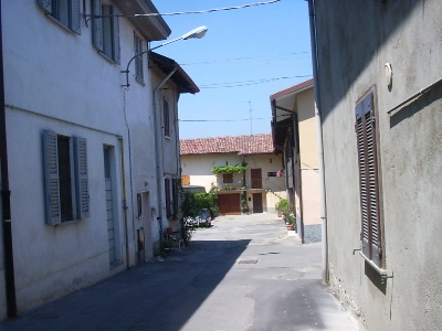 La corte principale della cascina dei Campi Asciutti
