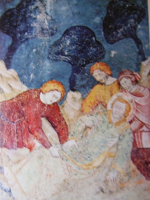 Deposizione del corpo di Stefano: affresco a Lentate