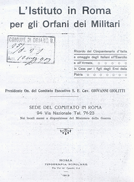 La comunicazione dell'Istituto degli Orfani dei Militari