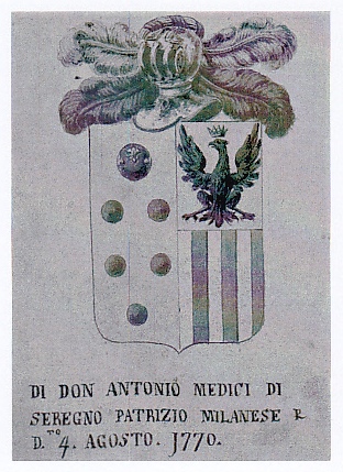 Stemma della famiglia Medici di Seregno