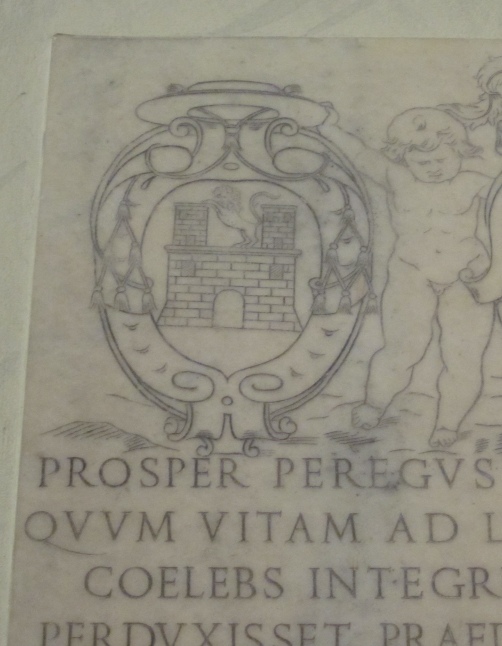 Lapide di Prospero Perego che ricorda l'istituzione del suo legato