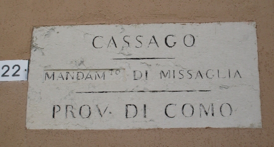Cartello verso fine della Tratta decima lungo via della Spezieria