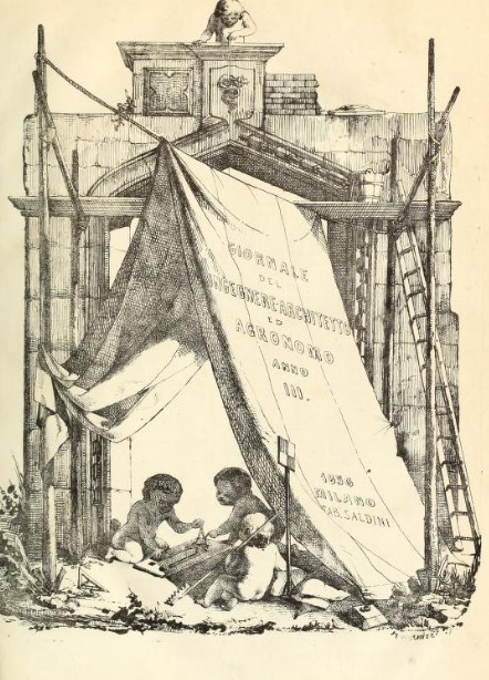Il frontespizio del Giornale dell'ingegnere-architetto e agronomo