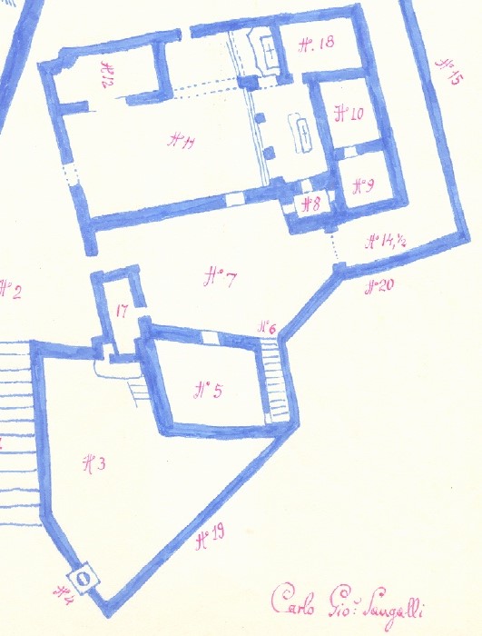 Icnografia della chiesa medioevale di S. Brigida