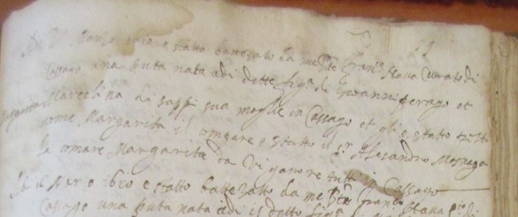 Alessandro Masnaga è padrino al battesimo di una figlia di Giovanni Perego