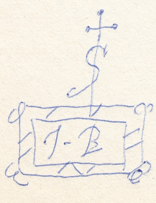 Signum tabellionatis del notaio Franciscus Brioschus