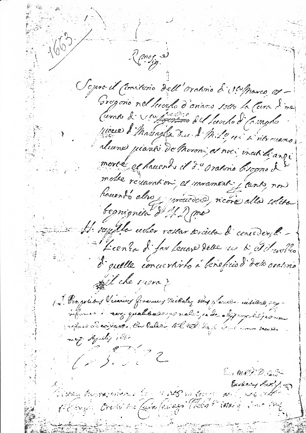 Il documento relativo alla richiesta di taglio degli alberi