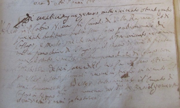 Gabrio Nava il 10 marzo 1668 è padrino del battesimo di Anna Maria Corno