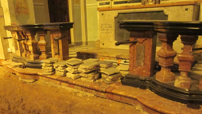 Balaustre della cappella di S. Agostino