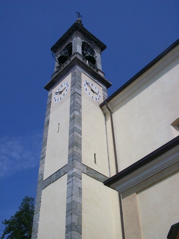 La struttura del Campanile della chiesa parrocchiale di Cassago