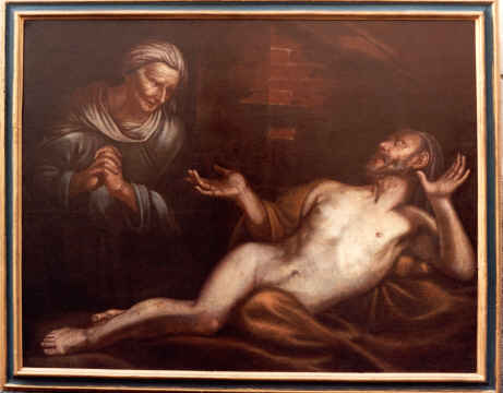 San Giobbe in una tela seicentesca conservata a Cassago