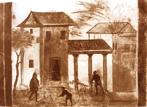 Villa romana di campagna (affresco al Landesmuseum di Treviri)