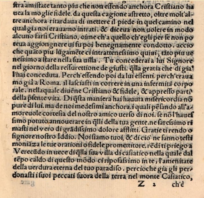 La pagina delle Confessioni con la dictura CASIATICO
