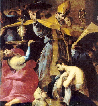 Battesimo di Agostino nella chiesa di san Marco a Milano