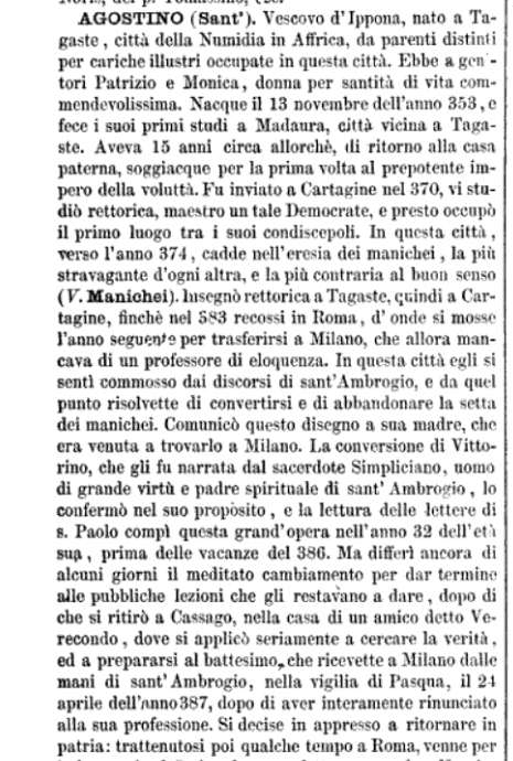 Il testo dell'opera relativo a Cassago