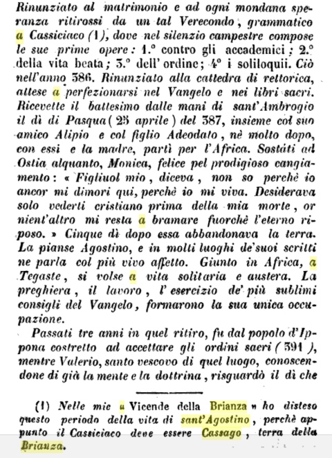 Parte del testo di Ignazio Cantù