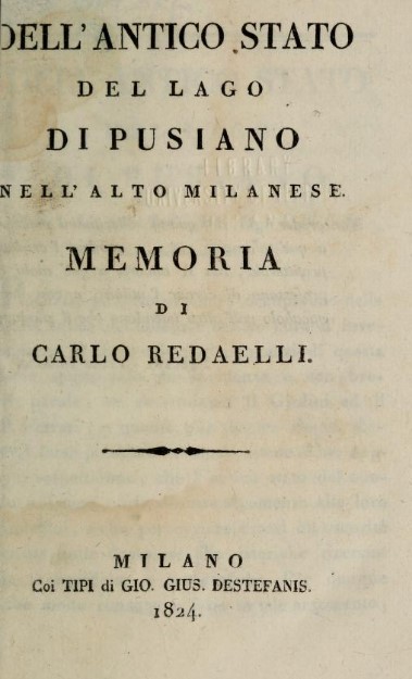 Copertina del libro di Carlo Redaelli
