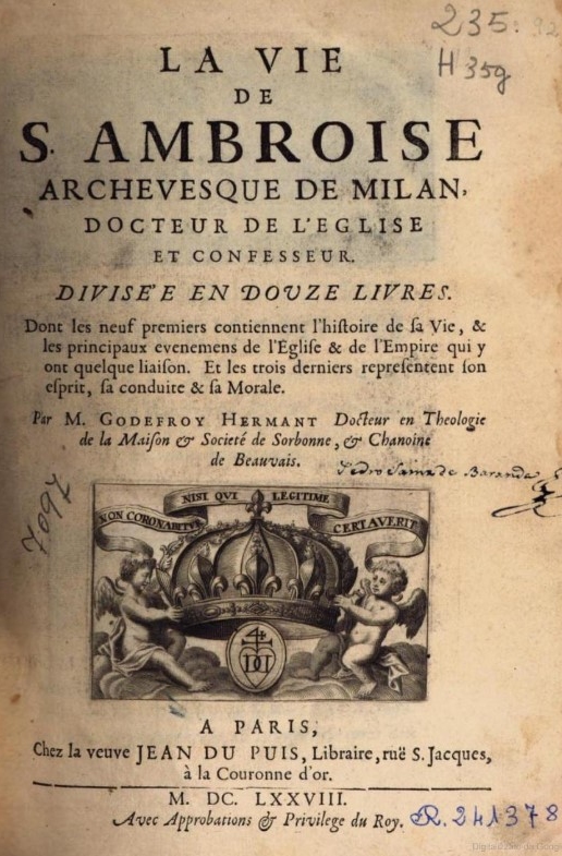 La copertina del libro di Goffredo Hermant