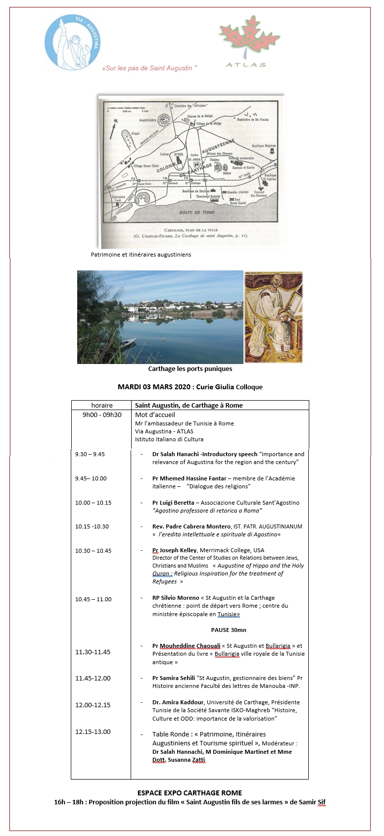 Il programma della manifestazione romana
