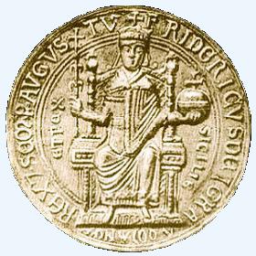 Sigillo di Federico II ripreso dall'Università dall'omonima di Napoli