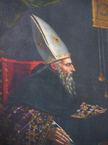 Sant'Agostino: la visione di san Gerolamo nella Sacrestia della Basilica di san Pietro in Ciel d'Oro