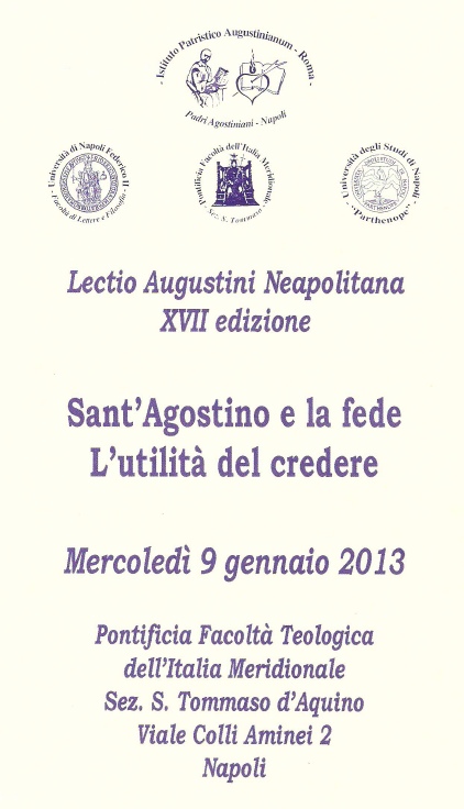 Prima pagina del volantino del convegno