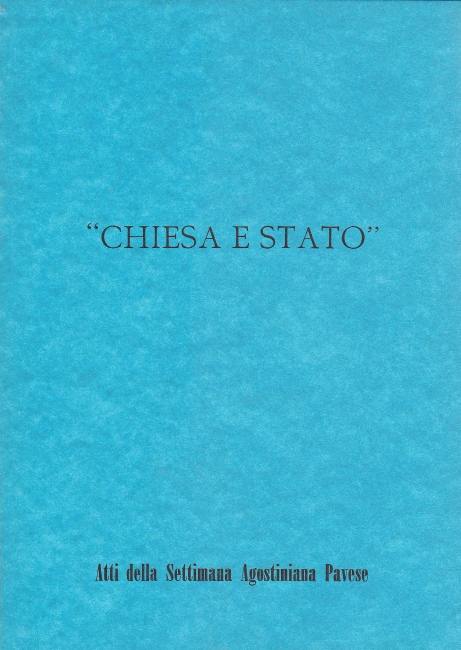 Copertina degli Atti della settimana Pavese