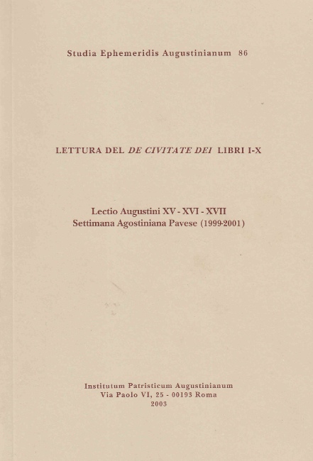 Copertina degli Atti della settimana Pavese