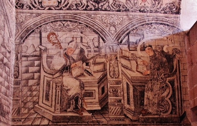 Monaci agostiniani nel convento di S. Nicola da Tolentino ad Actopan in Messico